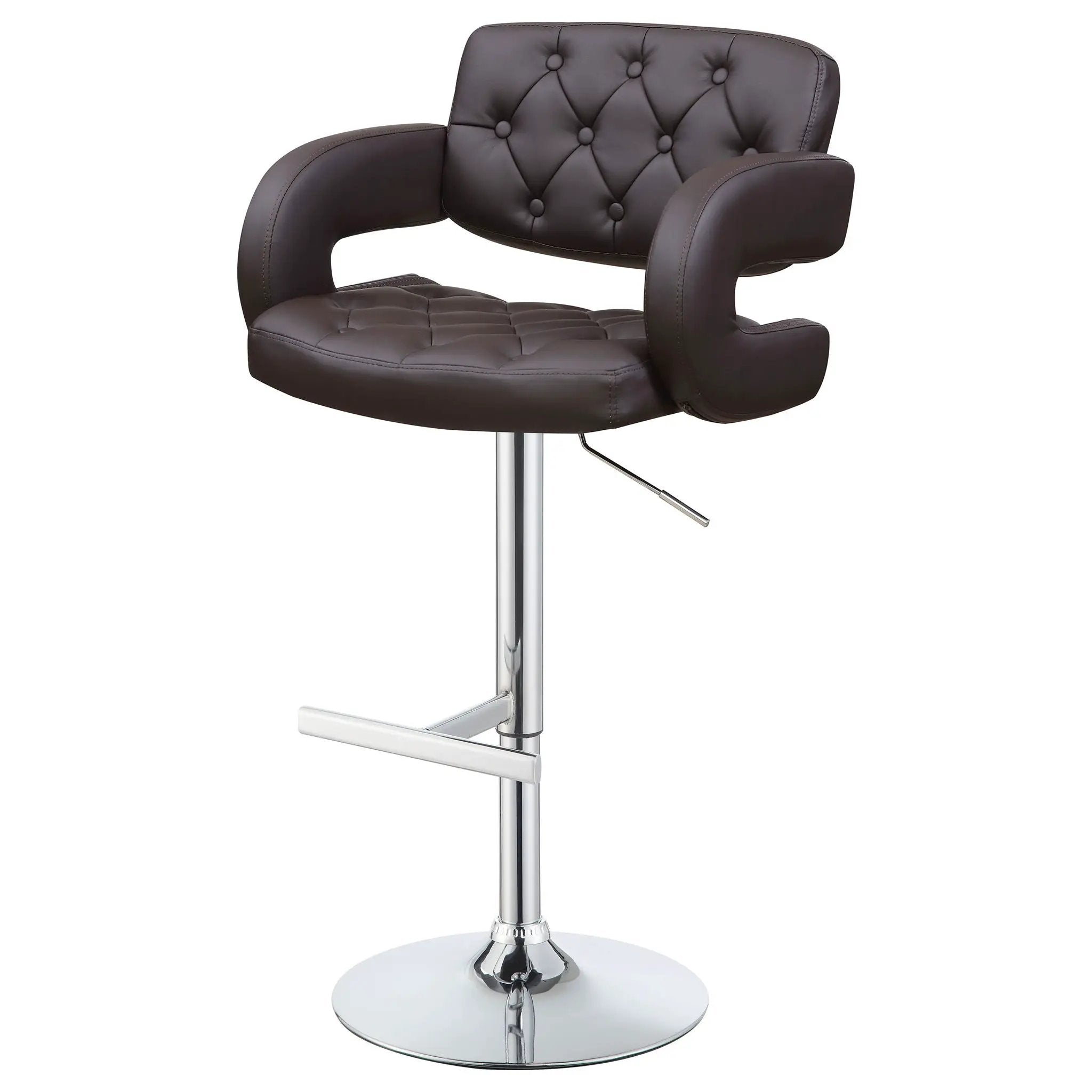 Adjustable Bar Stool With Upholstery by HouseOfZazla