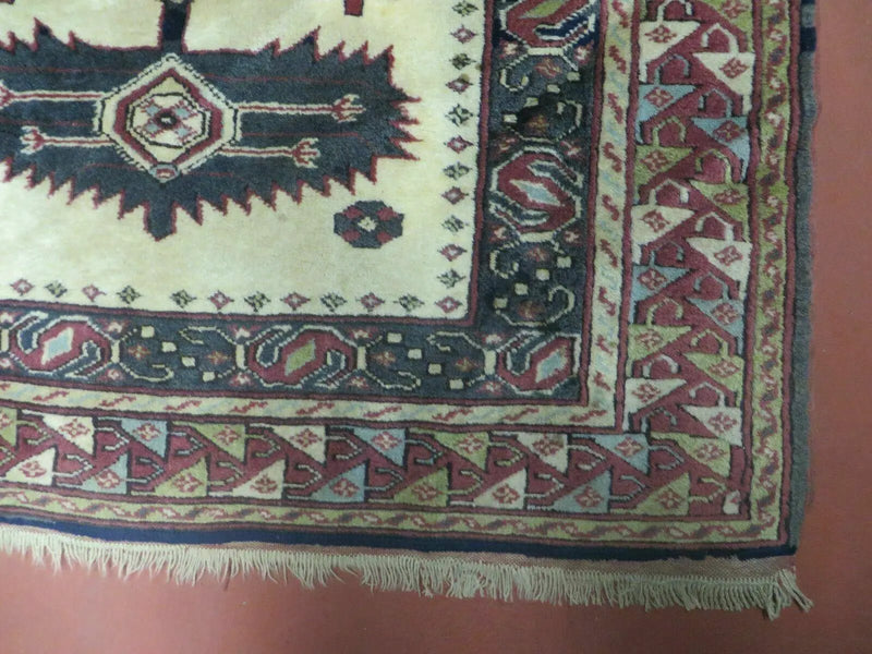 3' X 4' Vintage Handmade Turkish Geometric Oriental Wool Rug Nice by Jewel Rugs