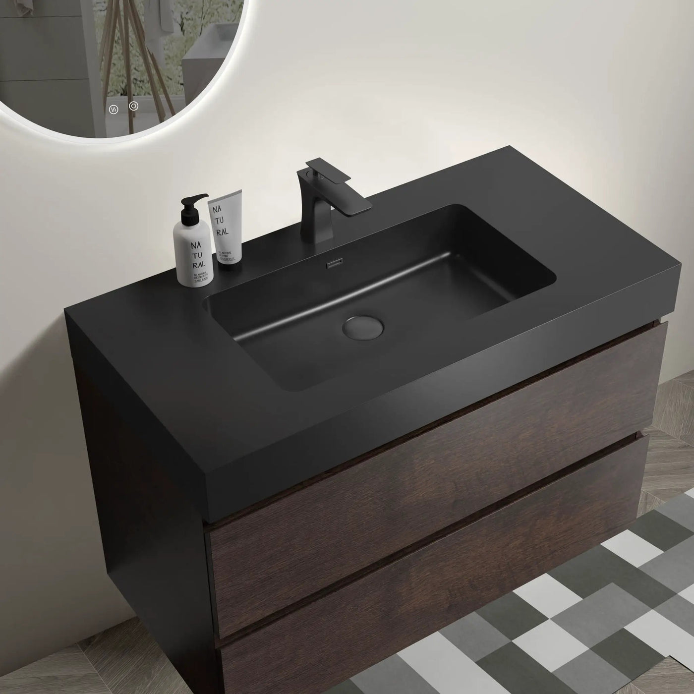Alice Bathroom Vanity Wall Mounted With Sink by HouseOfZazla