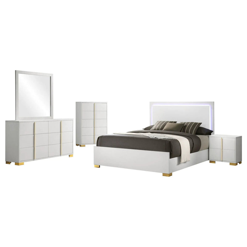 Marceline 5-piece Full Bedroom Set White by Unique Piece Furniture