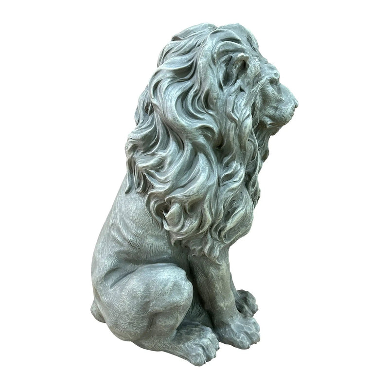 Magnesium Oxide Sitting Lion Statue by HouseOfZazla