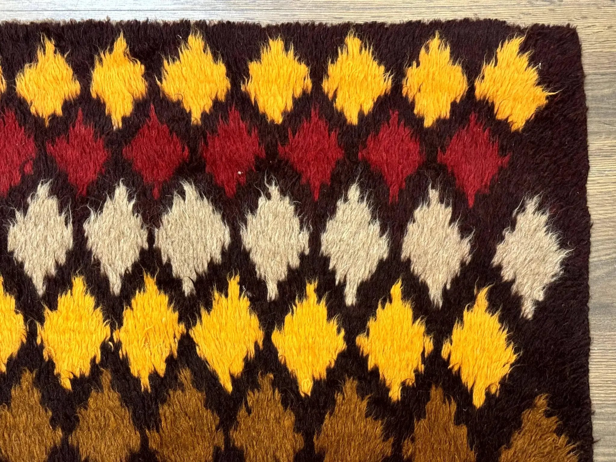 Shaggy Balouch Rug 3x4, Tribal Rug, Afghan Rug, Brown, Multicolor by Jewel Rugs