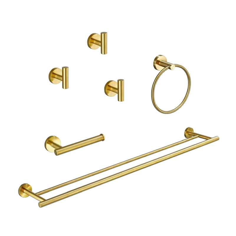 6-Piece Bathroom Hardware Accessories Set by HouseOfZazla