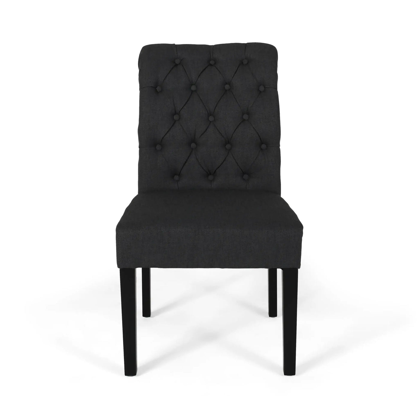 Broxton Tuft Dining Rolltop Chairs With Button Tufted Backrest (Set of 2) by HouseOfZazla