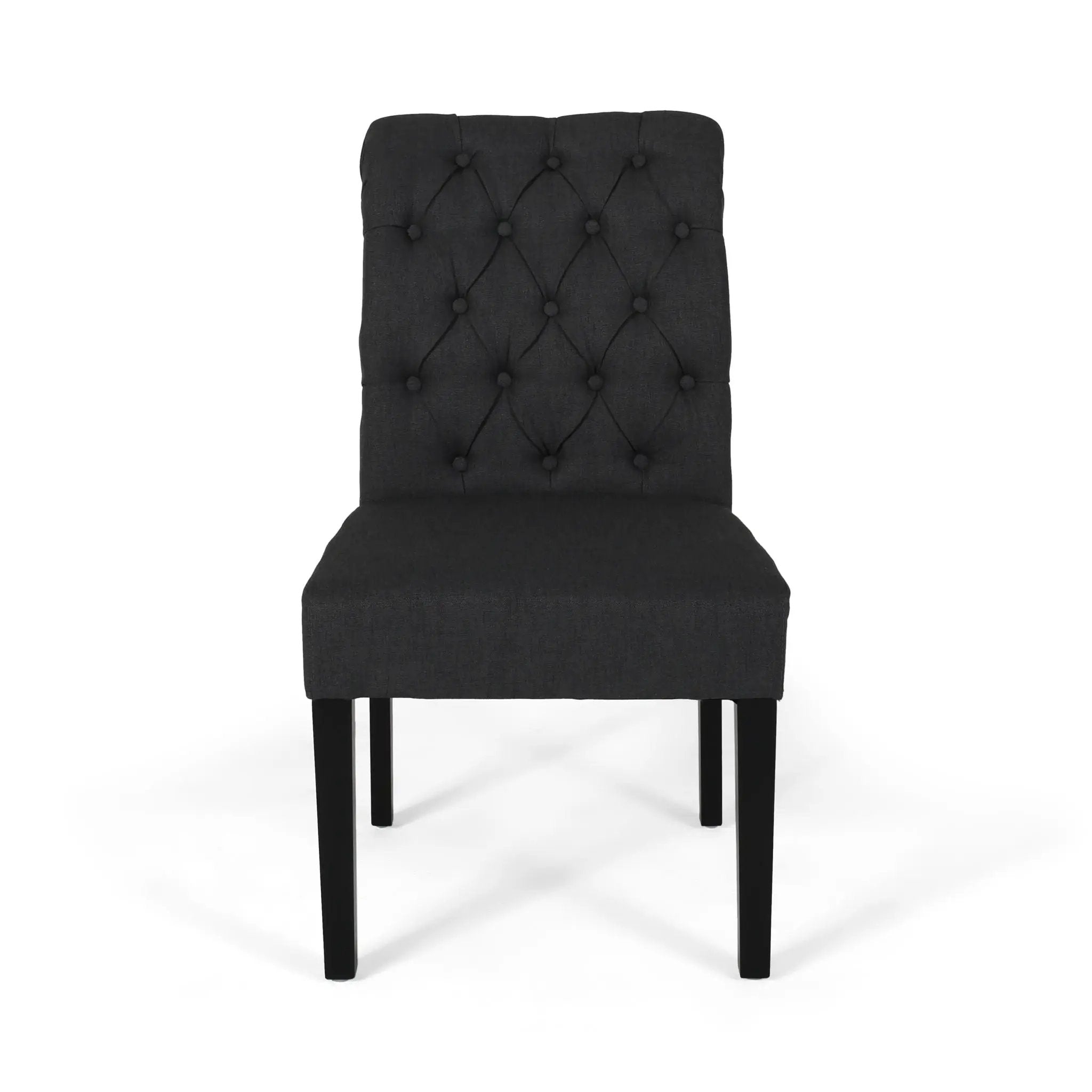 Broxton Tuft Dining Rolltop Chairs With Button Tufted Backrest (Set of 2) by HouseOfZazla