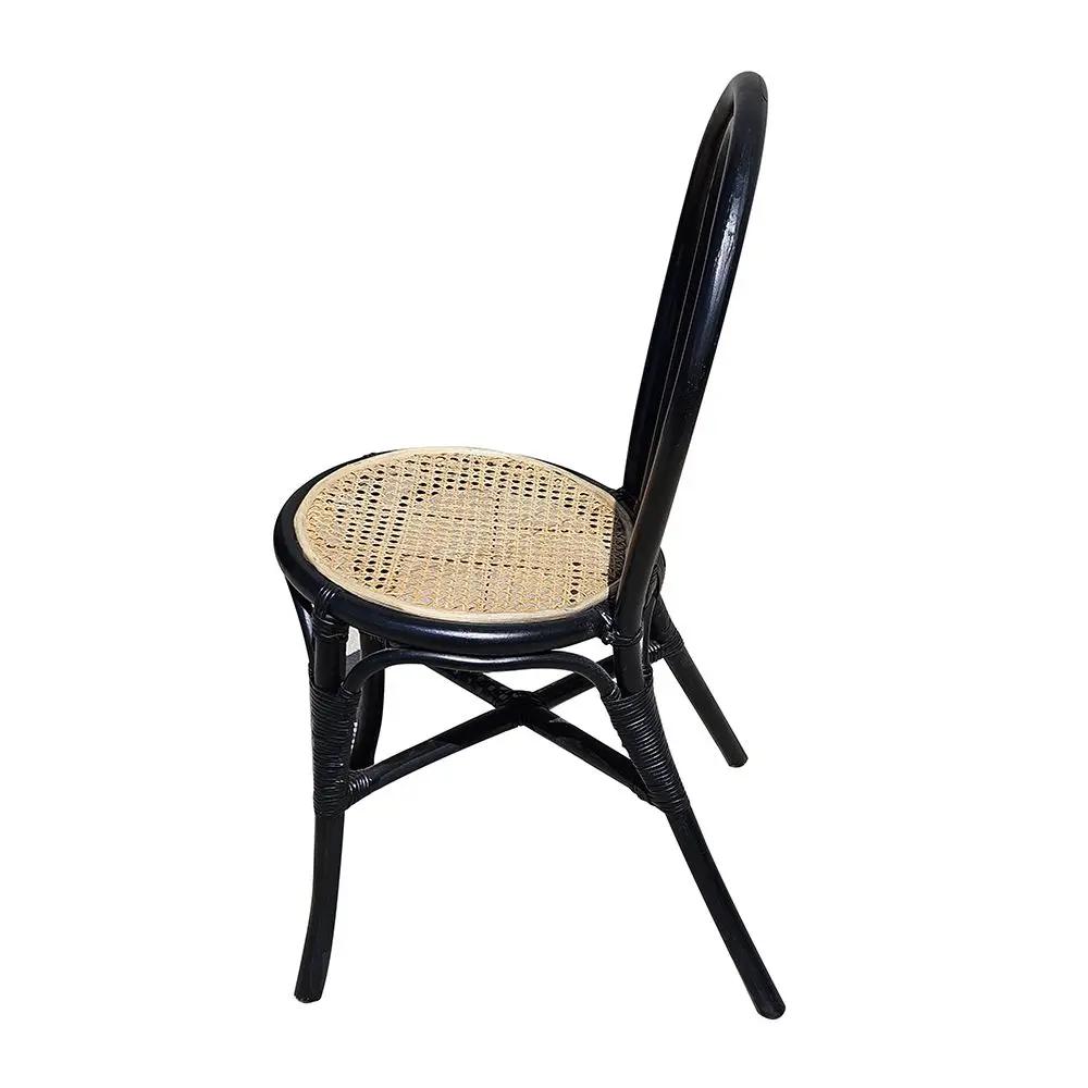 Rattan Dining Chair (Set of 2) - Black Multi by HouseOfZazla