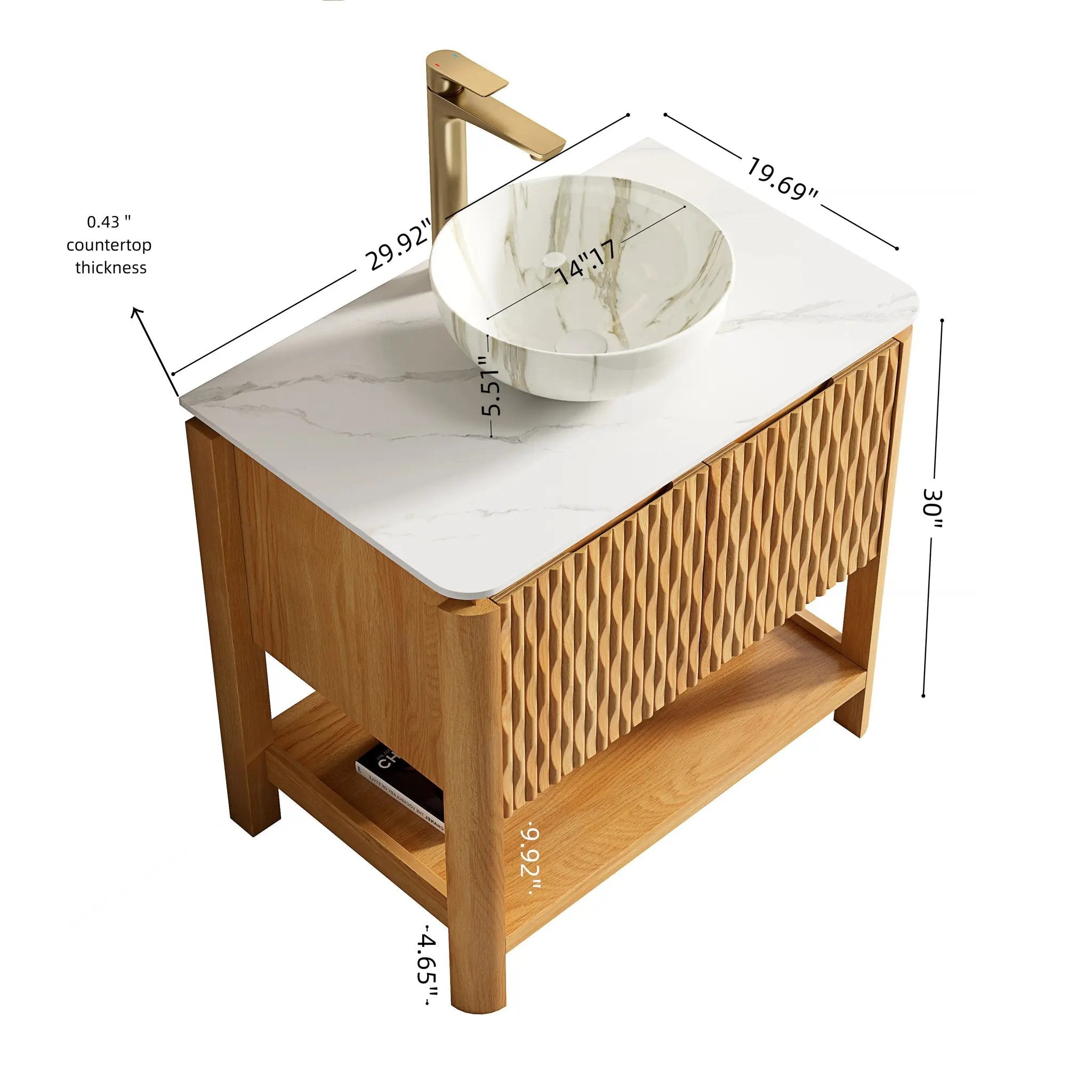 Sharma 30" Bathroom Vanity & Sink by HouseOfZazla