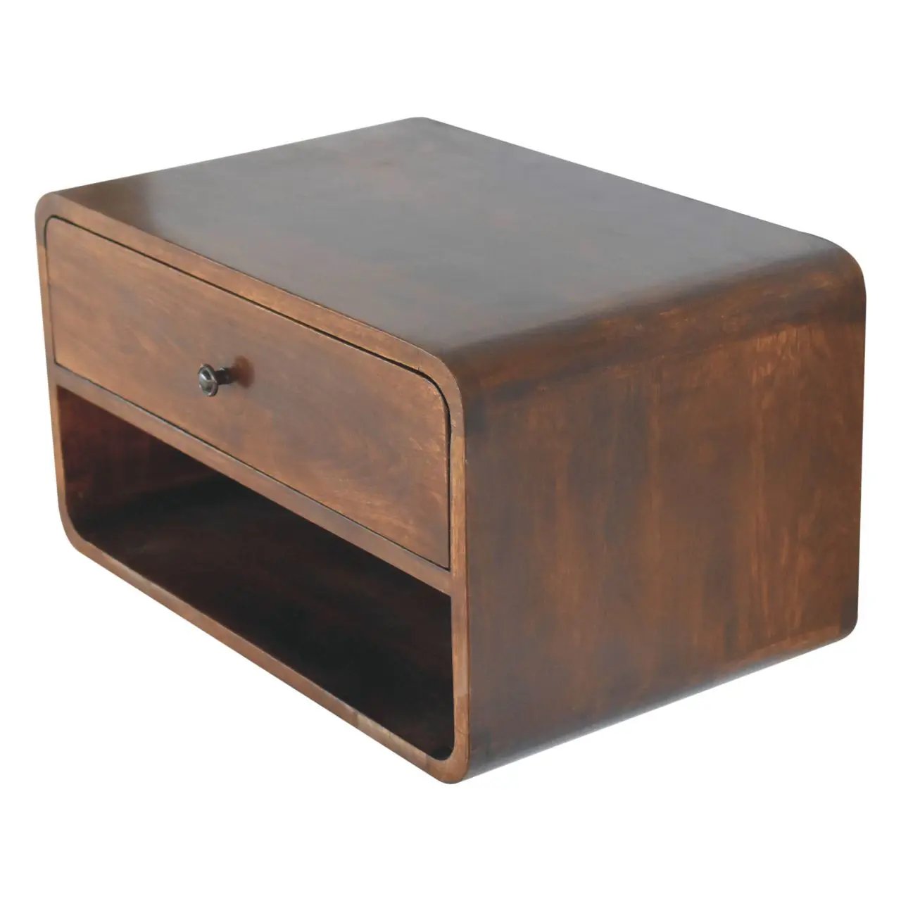 Curve Upper Slot Floating Nightstand by Unique Piece Furniture