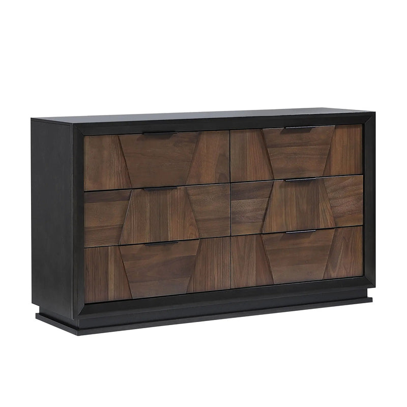 Houston - 6 Drawer Dresser - Walnut by HouseOfZazla