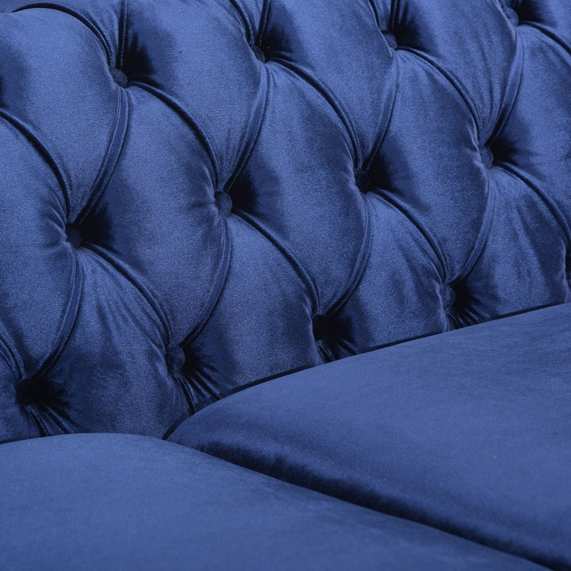 Chesterfield Style 3 Seater Sofa With Deep Button Tufting by HouseOfZazla
