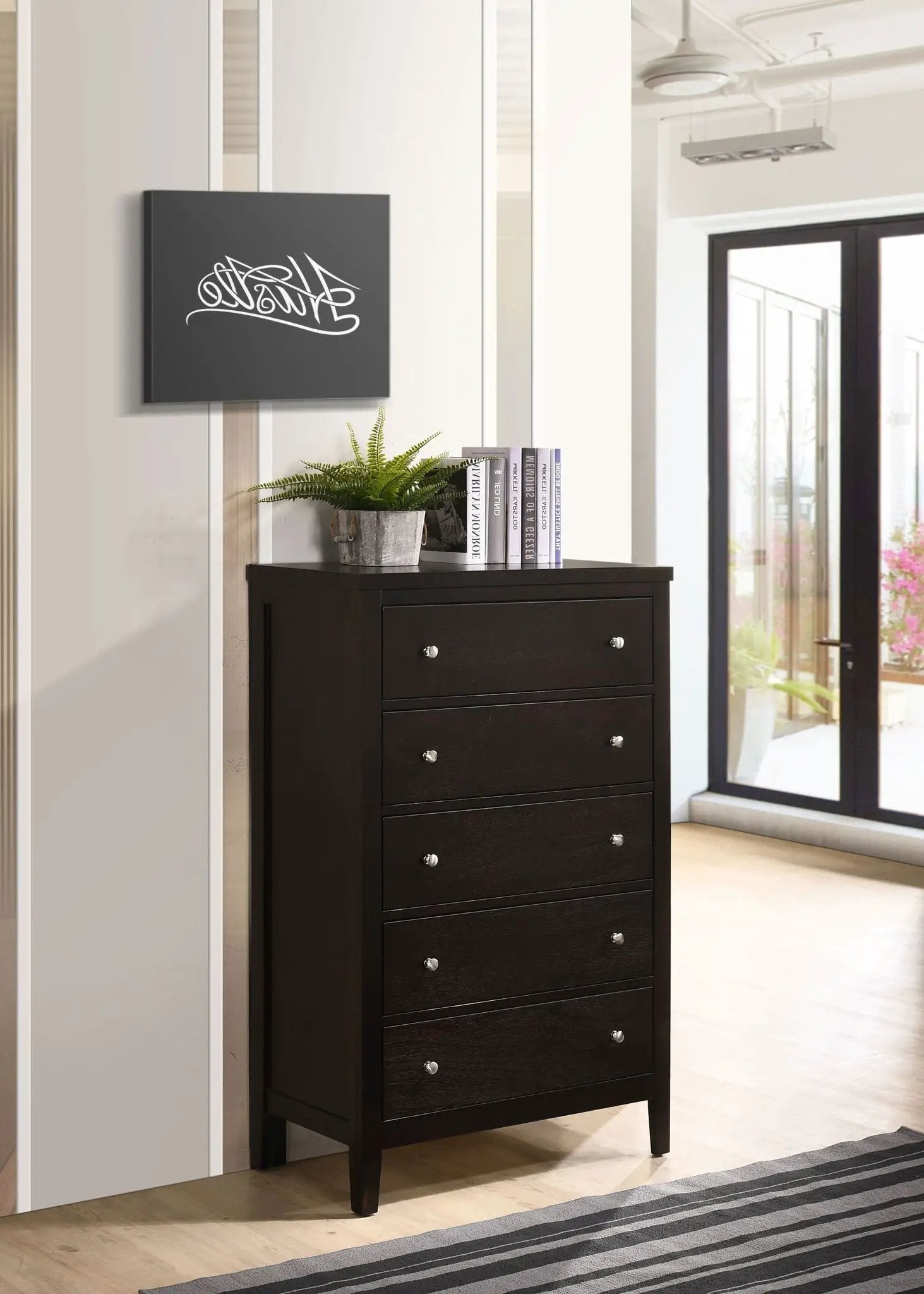 Carlton 5-drawer Bedroom Chest Cappuccino by Unique Piece Furniture