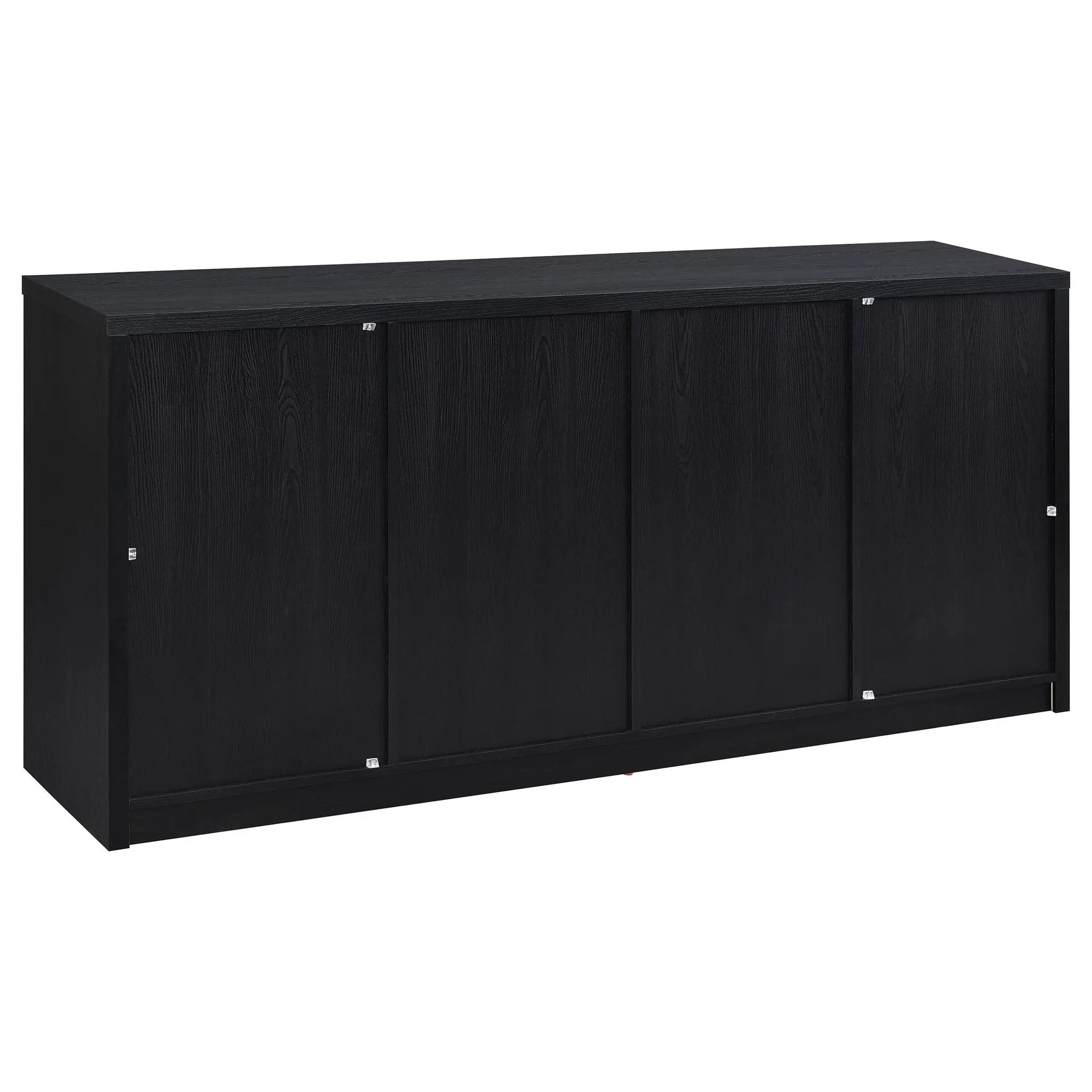 Riva 4-door Dining Sideboard Buffet Storage Credenza Black by Unique Piece Furniture
