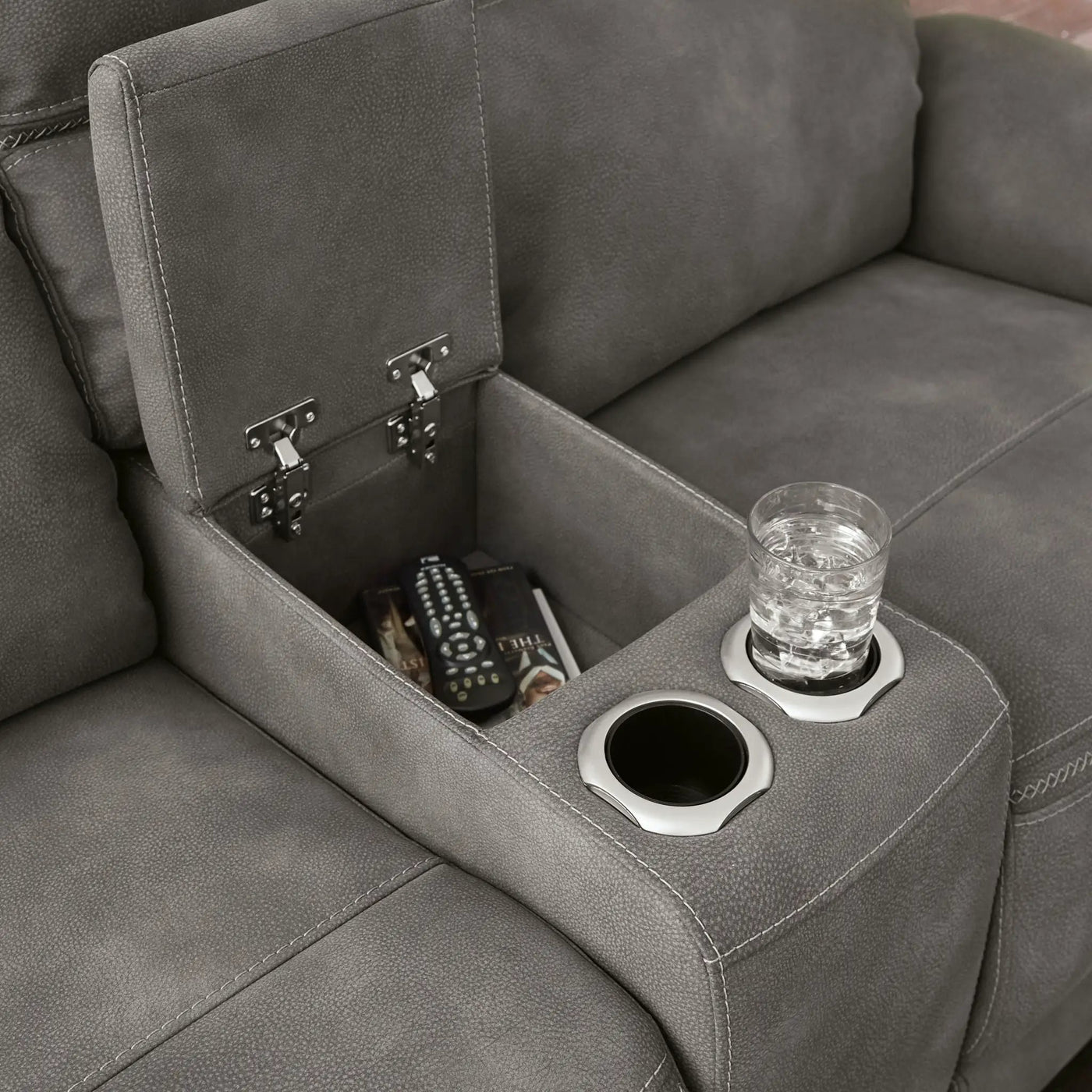 Next-Gen Durapella - Reclining Power Loveseat With Console by Unique Piece Furniture
