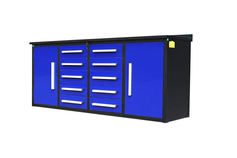 Storage Cabinets With Workbench (With 10 Drawers And 2 Cabinets) by HouseOfZazla