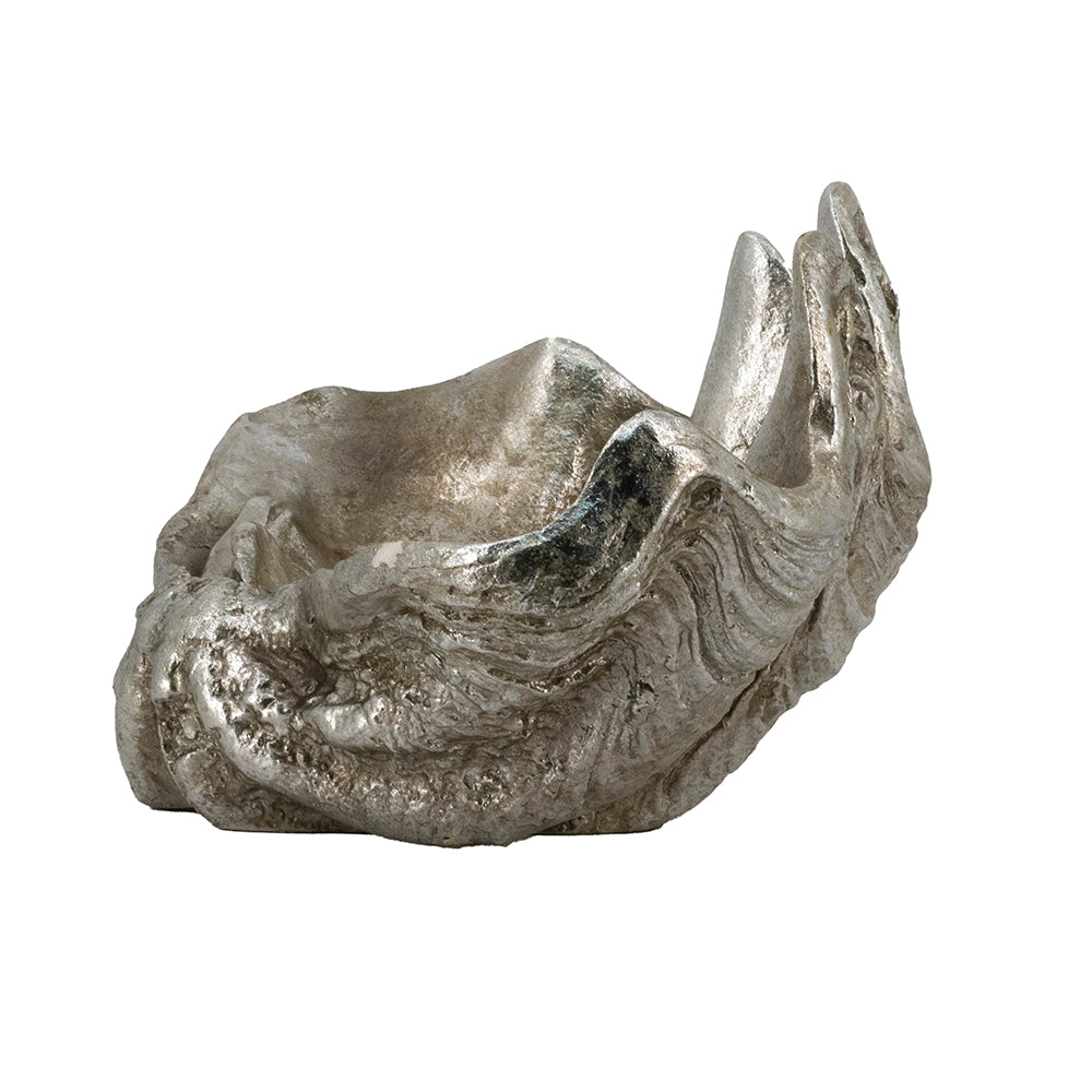 Silver Decorative Shell Bowl with Coastal Shell Design - Silver, photo 7 of 10