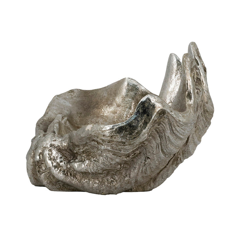 Silver Decorative Shell Bowl with Coastal Shell Design - Silver, photo 7 of 10