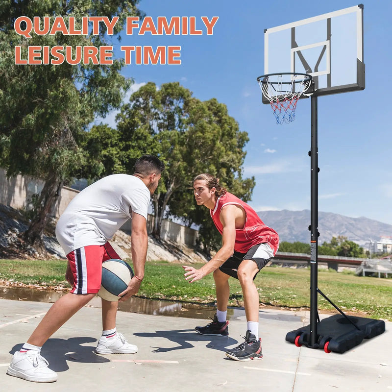 Basketball Hoop with 5.73-10FT Adjustable Height by HouseOfZazla