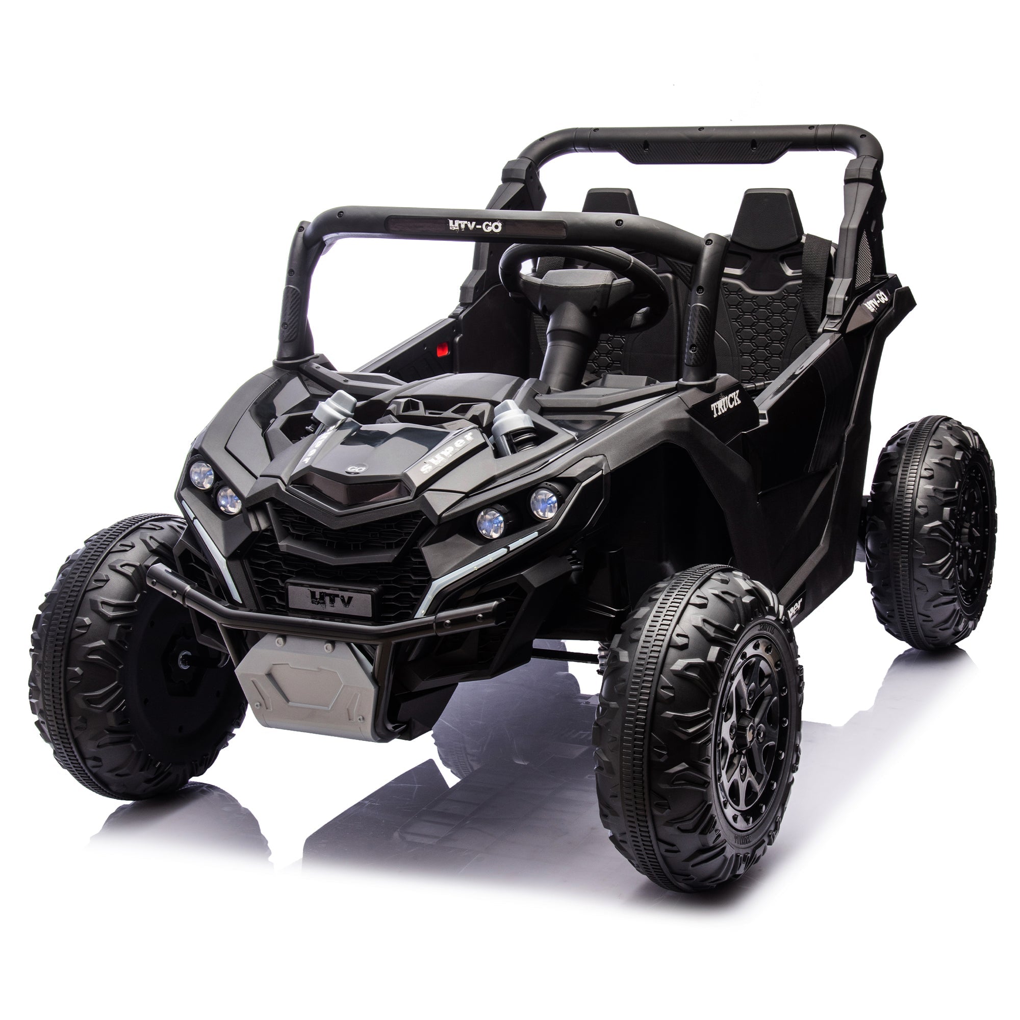 24V Two-Seater Kids Ride-On UTV with Parental Remote Control by HouseOfZazla