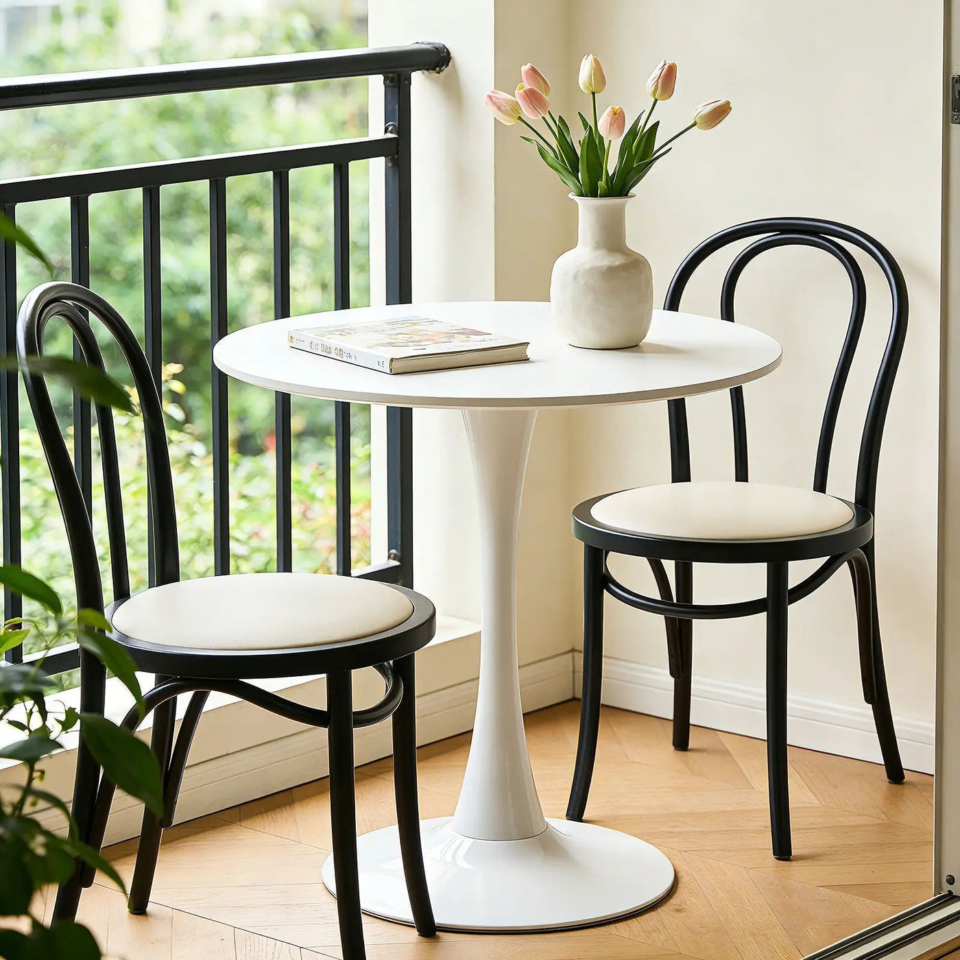 Round Dining Table With Tulip Style Base by HouseOfZazla