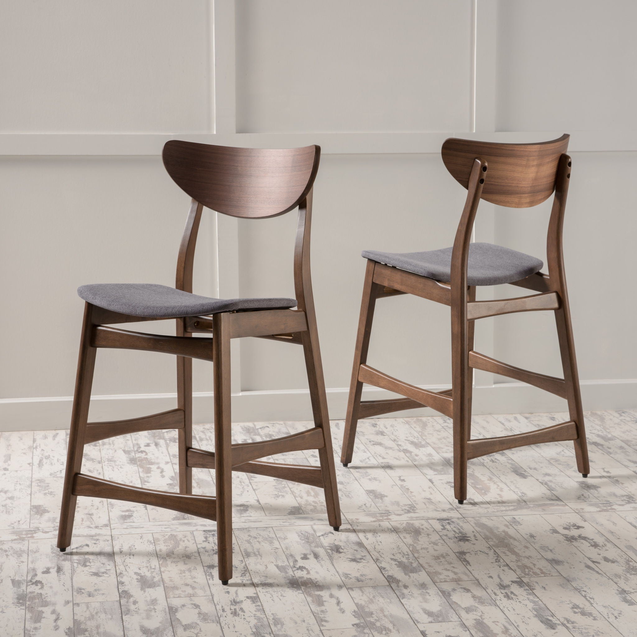 Elegant Counter Height Chair With Cushioned Seat by HouseOfZazla