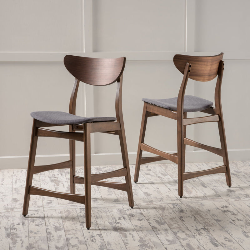 Elegant Counter Height Chair With Cushioned Seat by HouseOfZazla