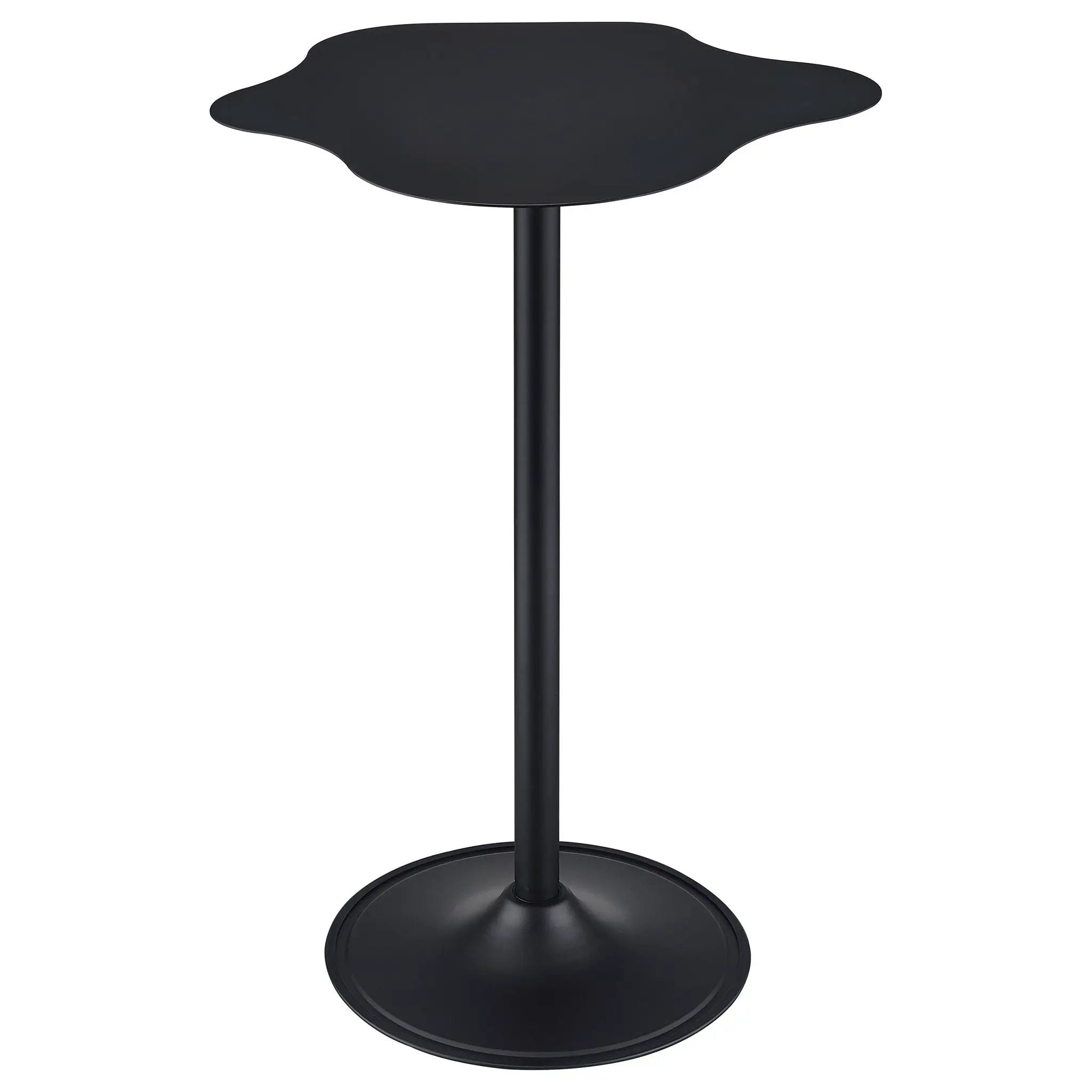 Keanu Curved 29-inch Cloud-Shaped Bistro Bar Table Black by Unique Piece Furniture