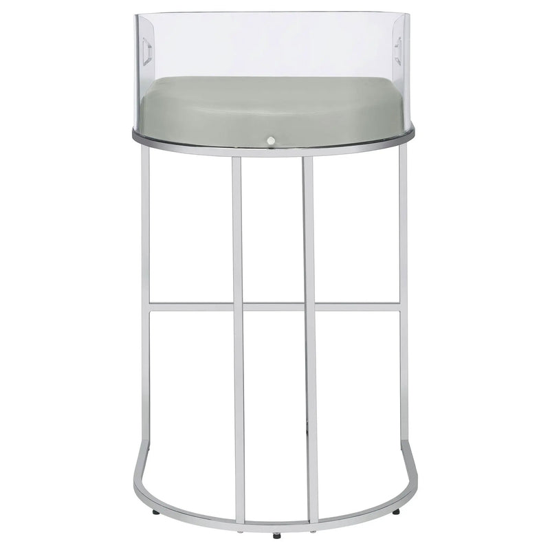 Mello - Upholstered Bar Chair (Set of 2) - Gray by HouseOfZazla
