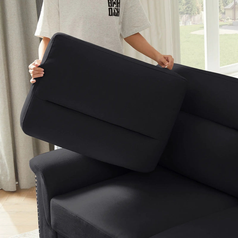 3 Seater Elegant Stationary Sofa by Unique Piece Furniture
