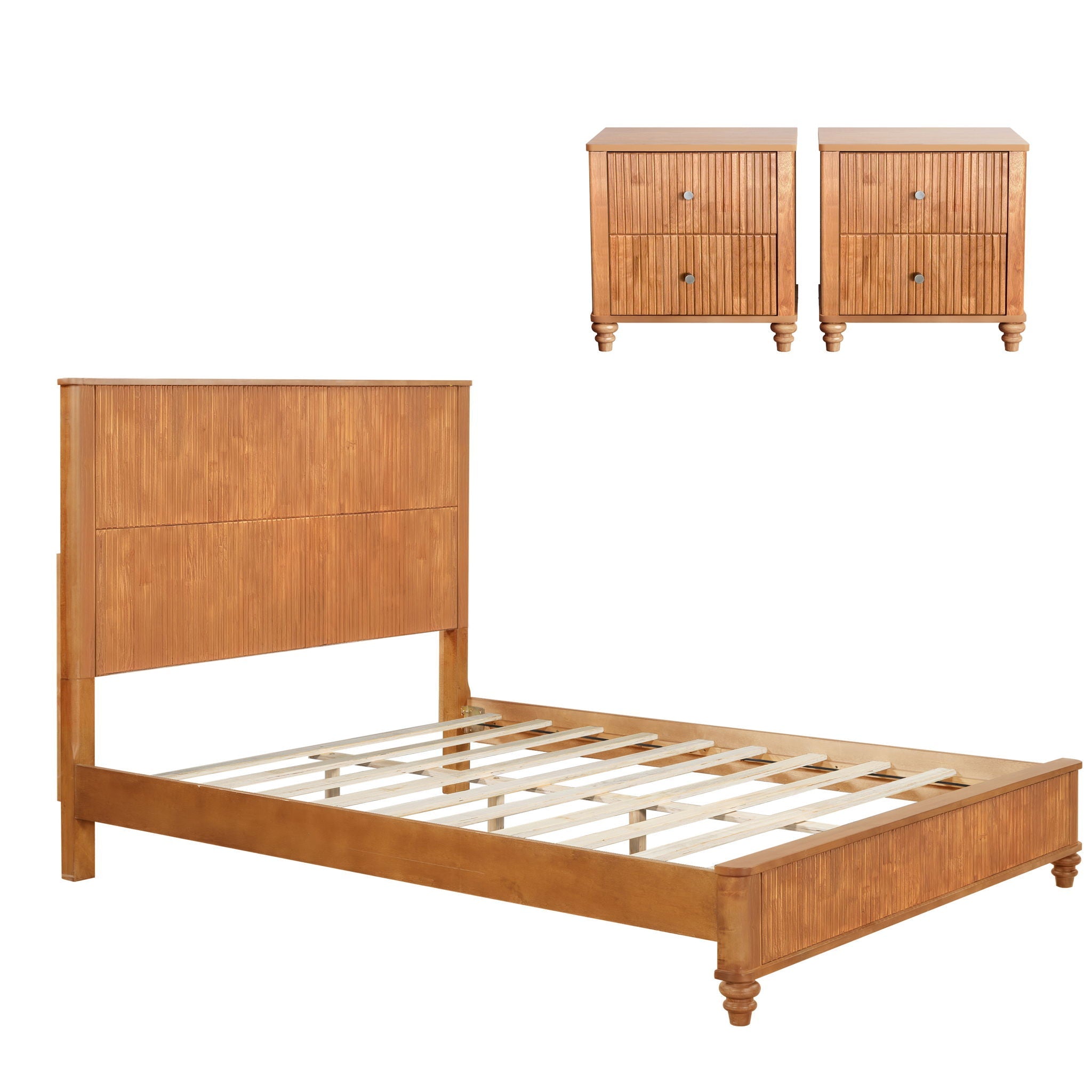 3 Piece Bedroom Set & Bed And 2 Nightstands by HouseOfZazla