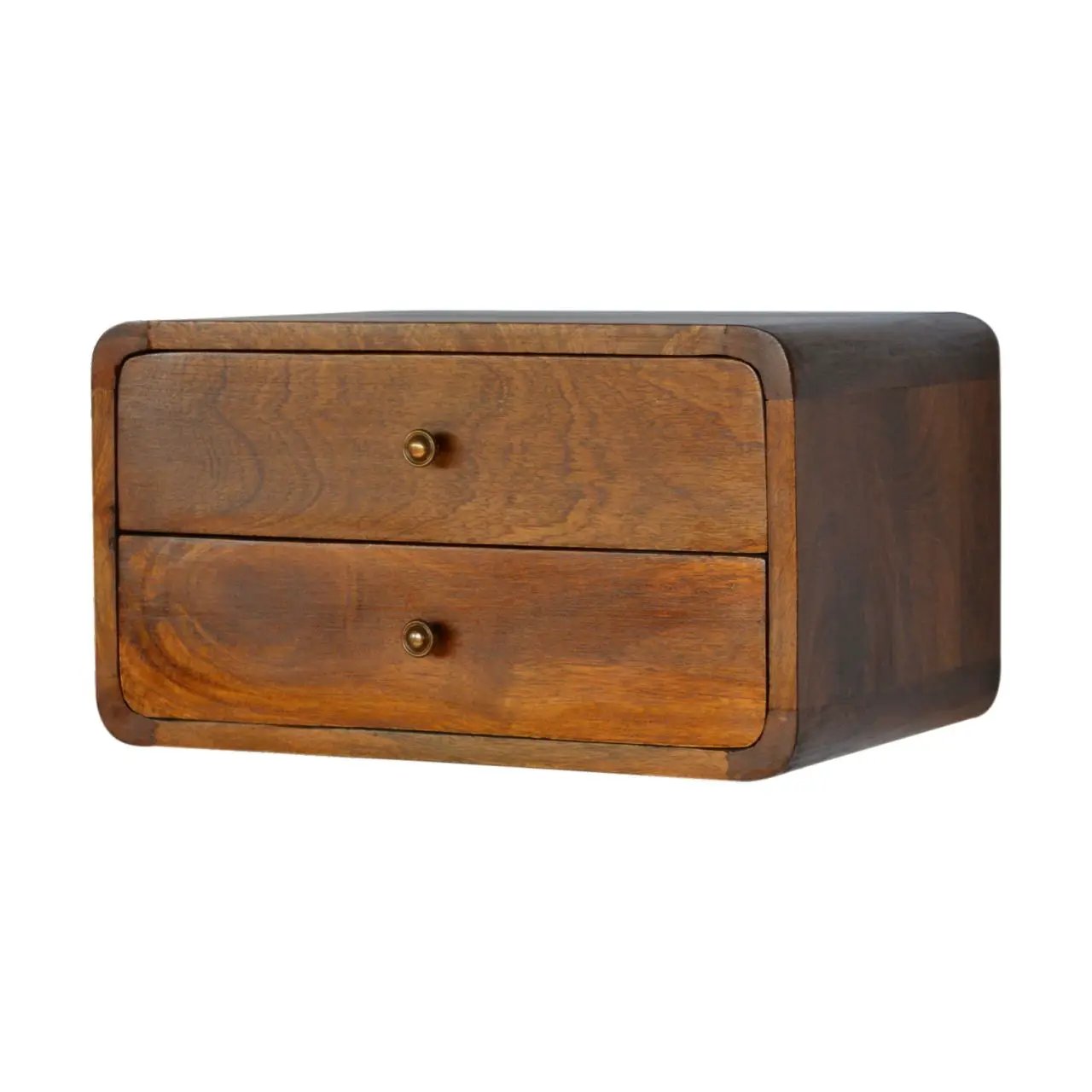 Curved Wall Mounted Bedside Nightstand by Unique Piece Furniture