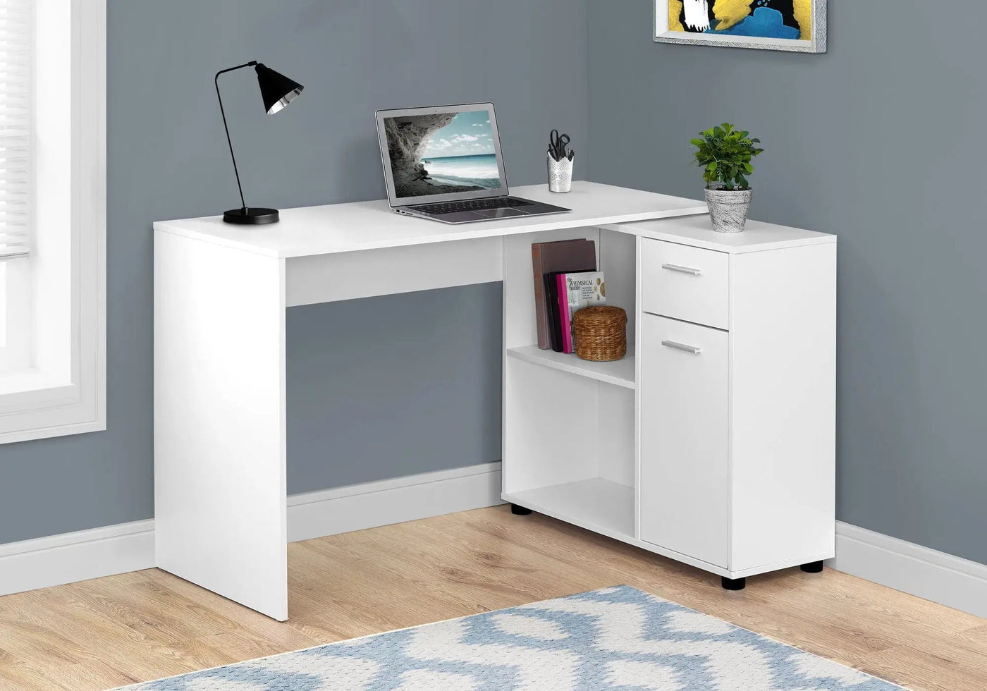 Computer Desk, Home Office, Corner, Storage Drawers, L Shape, Contemporary & Modern by Unique Piece Furniture