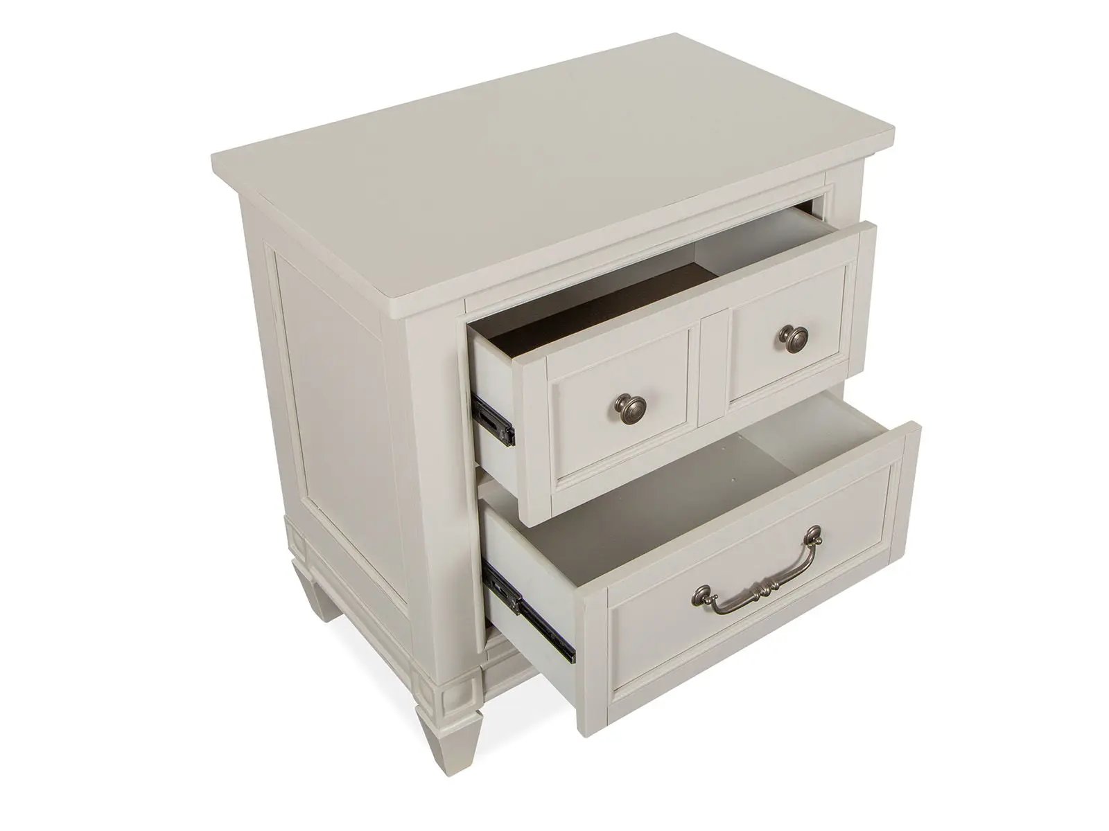 Willowbrook - Drawer Nightstand - Egg Shell White With Slight Rub Through by Unique Piece Furniture