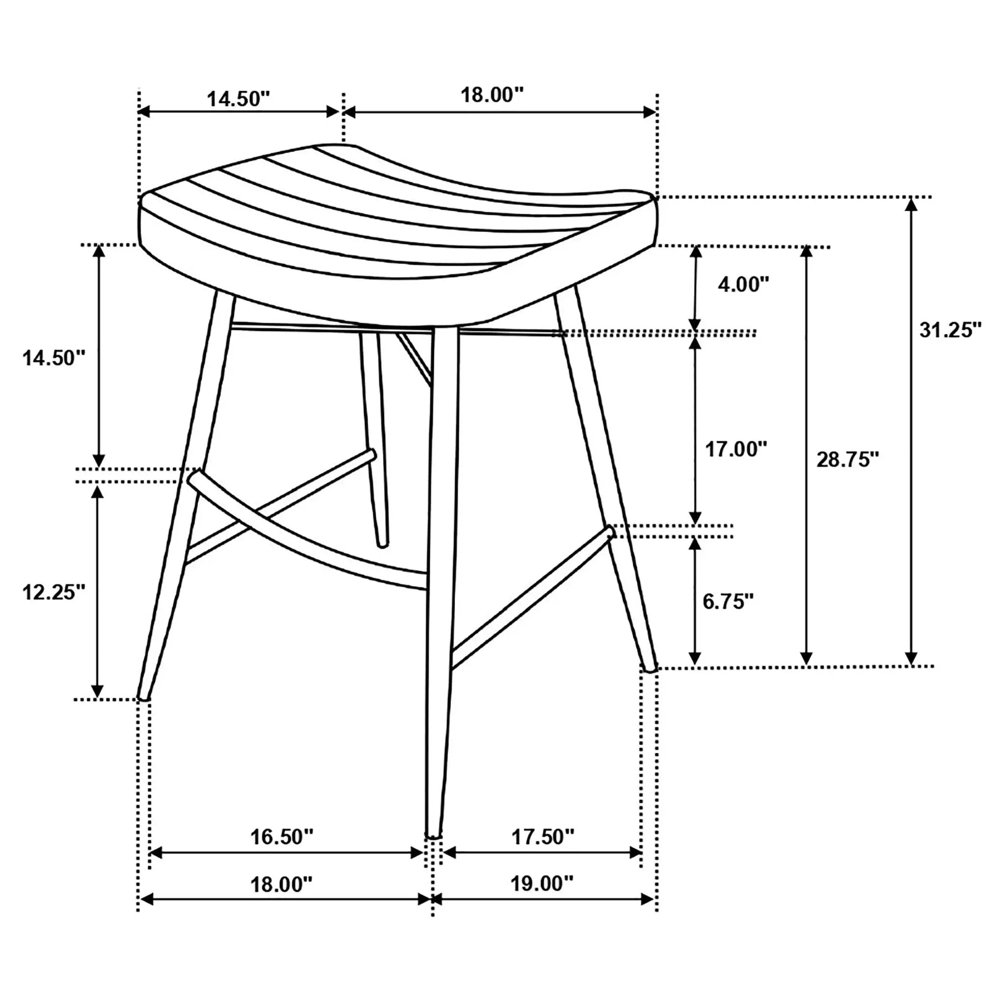 Bayu Leather Upholstered Bar Stool Espresso (Set of 2) by Unique Piece Furniture