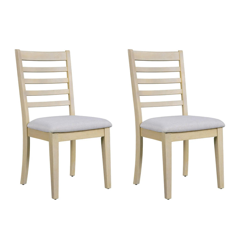 Upholstered Armless Chairs With High Ladder Back by HouseOfZazla