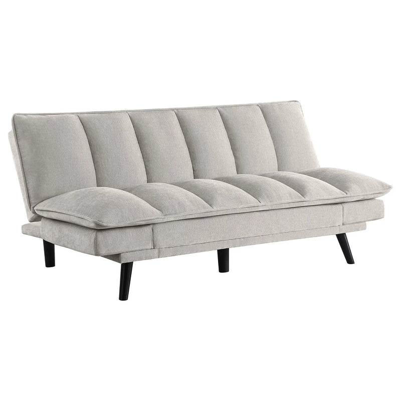 Laredo Upholstered Tufted Convertible Sofa Bed Light Grey by Unique Piece Furniture