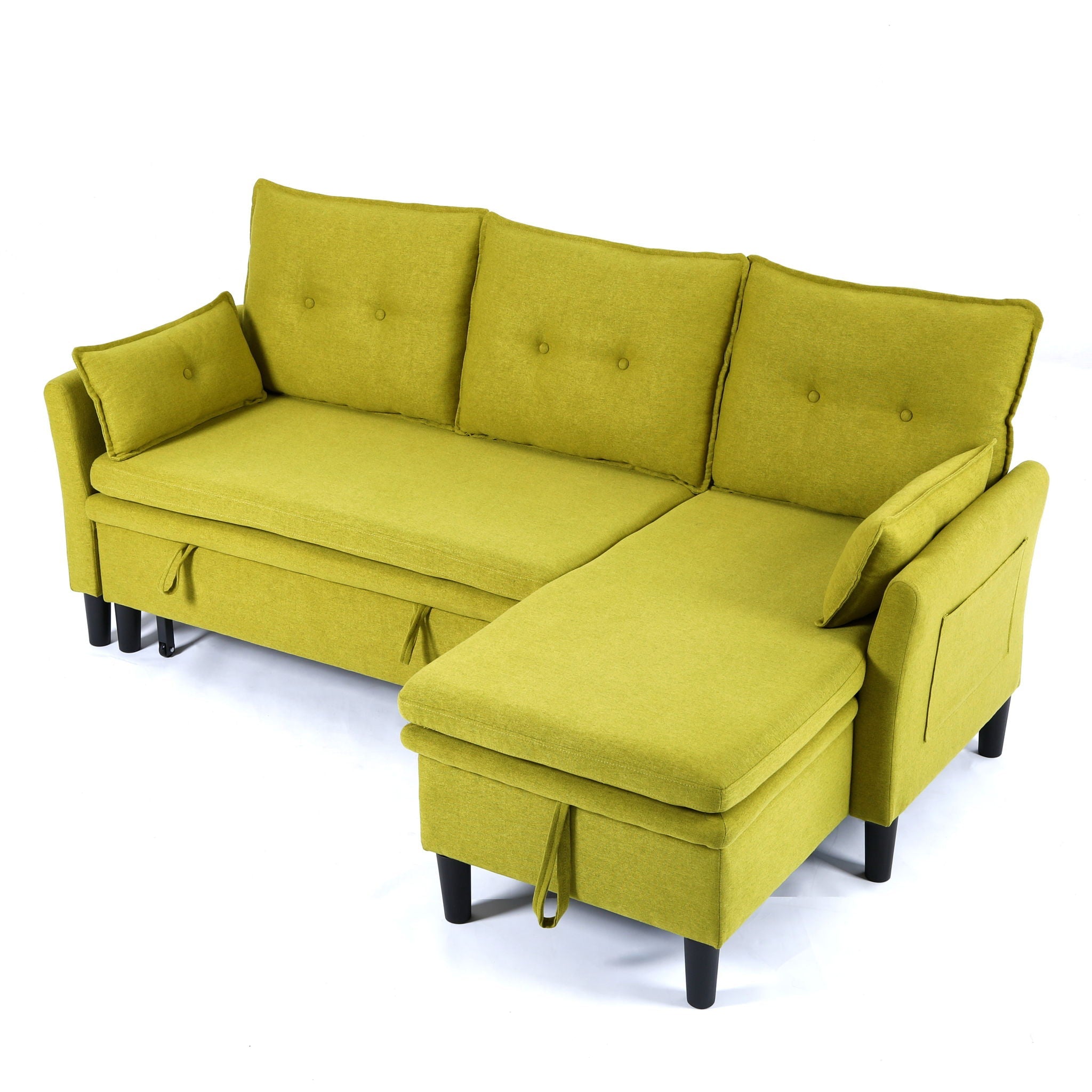 L-Shaped Reversible Chaise Sectional Sofa With Storage by HouseOfZazla