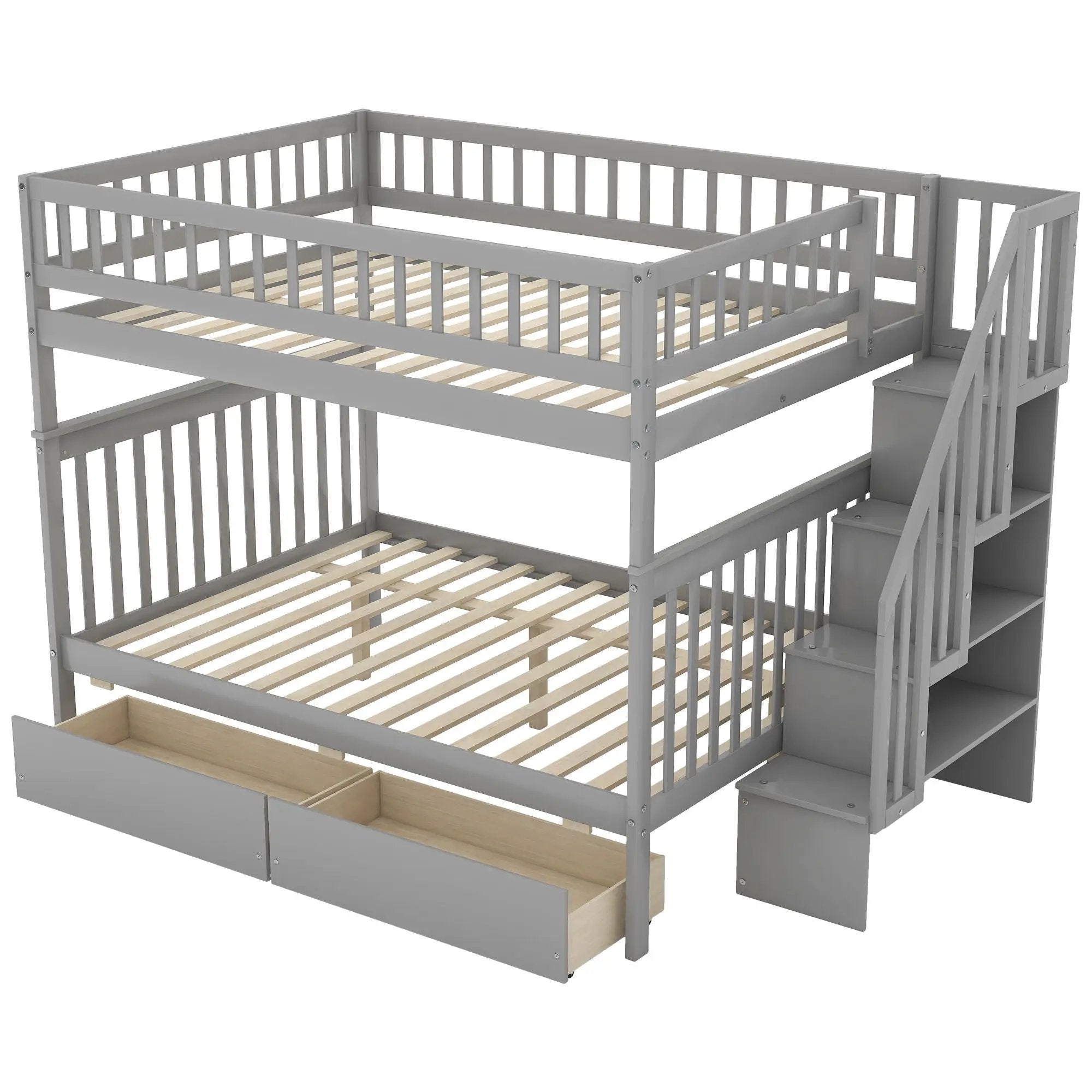 Bunk Bed With Staircase by HouseOfZazla