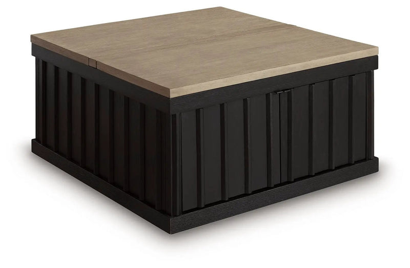 Rylandyn - Lift Top Cocktail Table - Black / Light Brown by Unique Piece Furniture