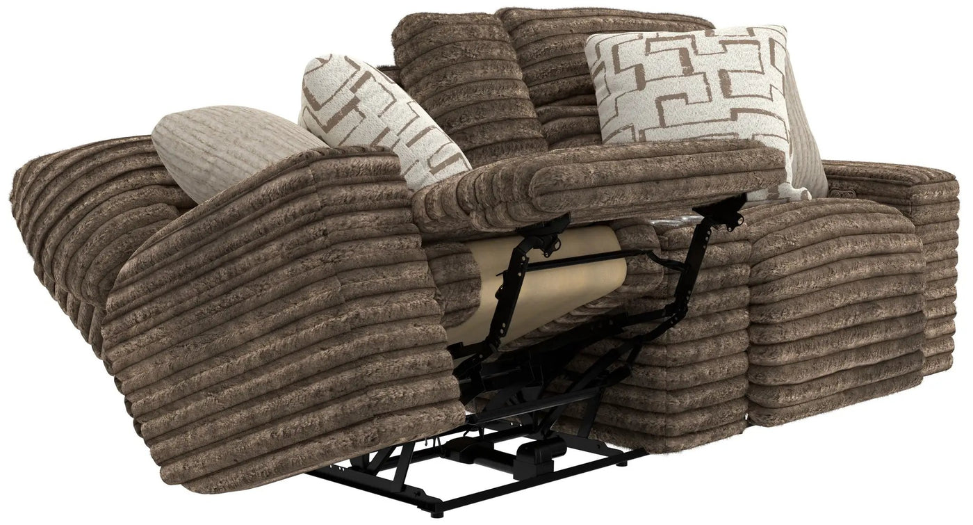 Lynx - Power Reclining Console Loveseat With Zero Gravity by Unique Piece Furniture