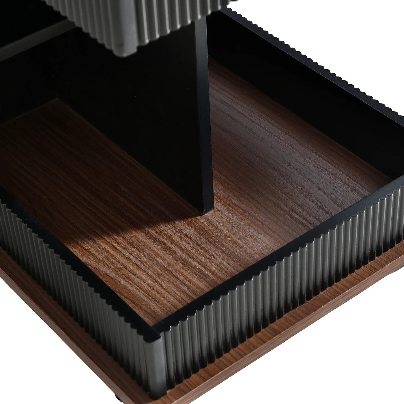 Adjustable End Table With Wheels, 360°Rotating Top And Storage Space by HouseOfZazla