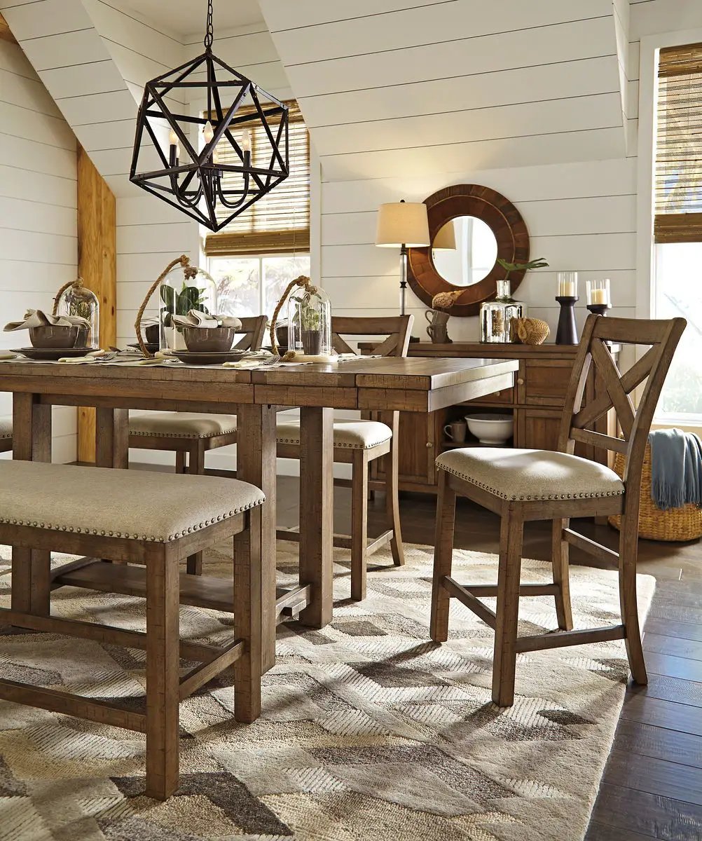 Moriville - Rectangular Dining Table Set - Counter Height by Unique Piece Furniture