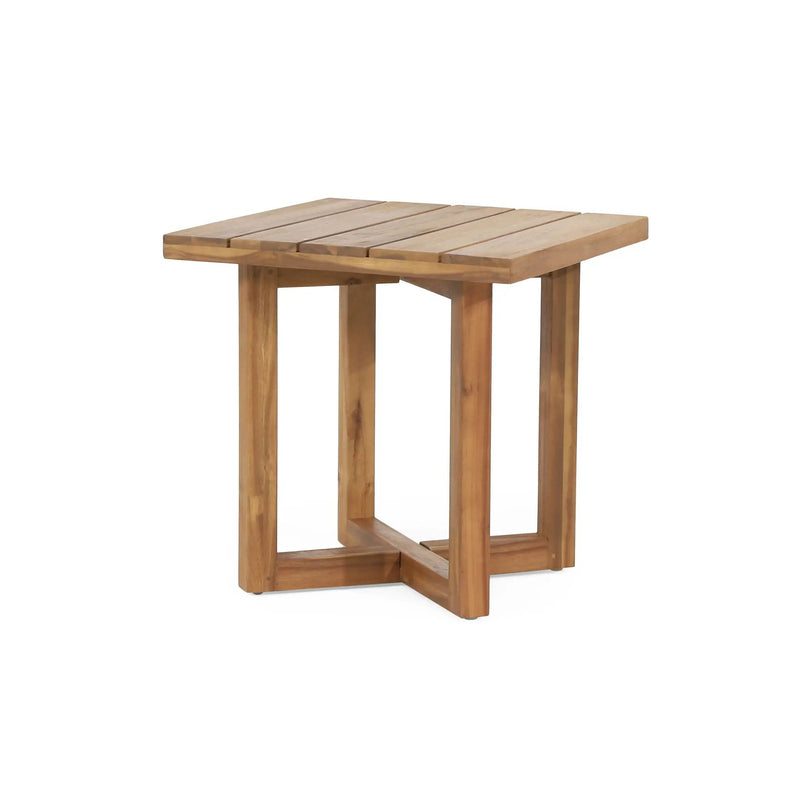 Ella - Square Side Table With Cross Stretcher Base by HouseOfZazla