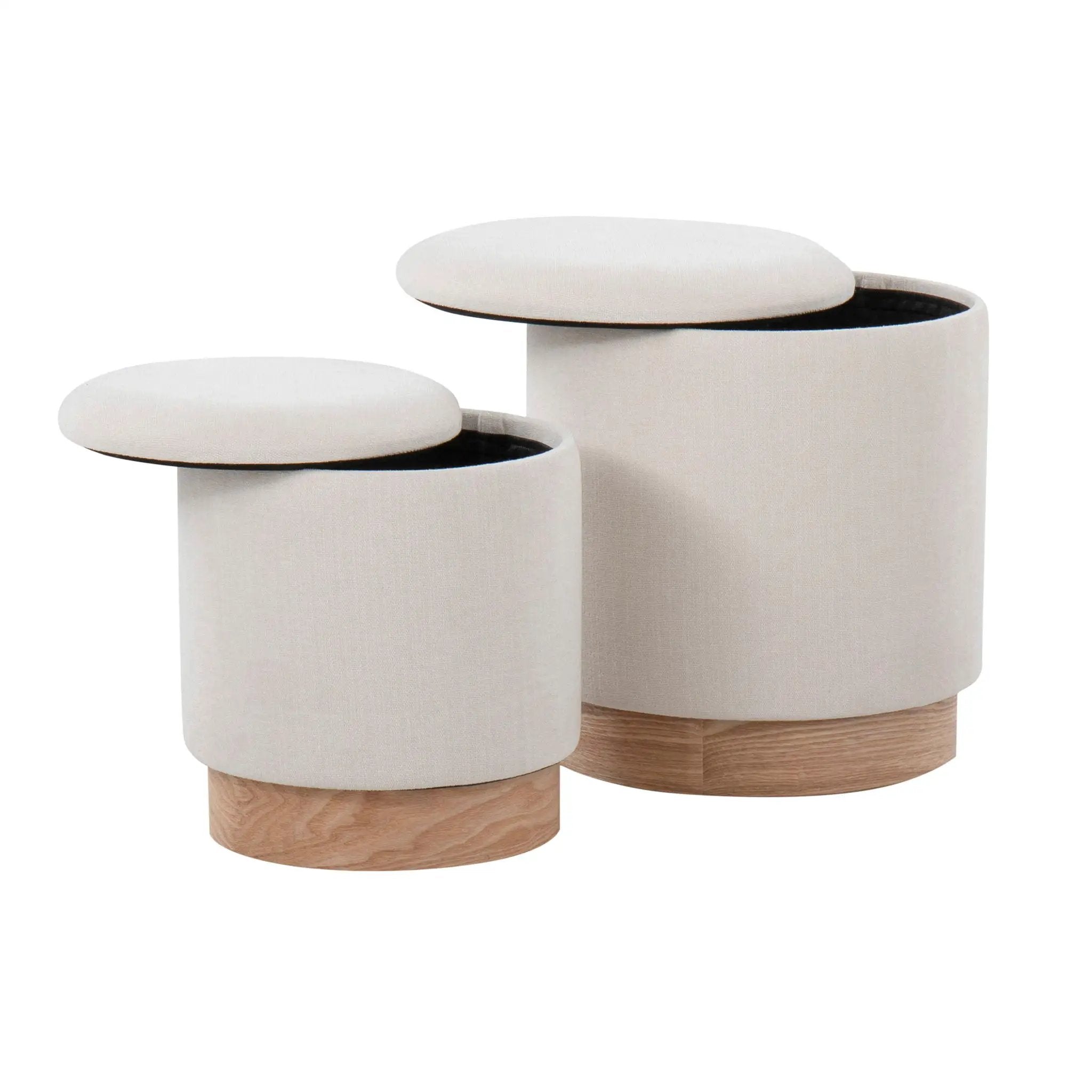 Marla - Contemporary, Nesting Ottoman Set by Unique Piece Furniture