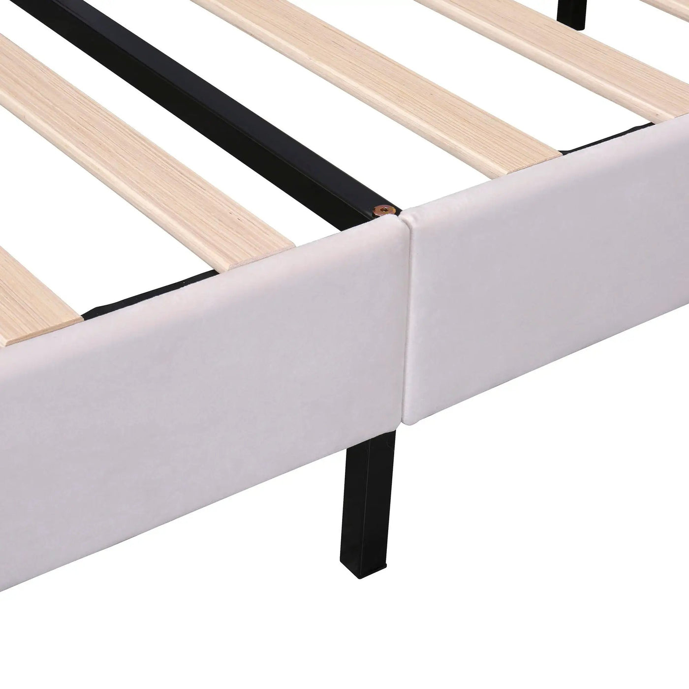 Upholstered Platform Bed With Flower Pattern Headboard by HouseOfZazla