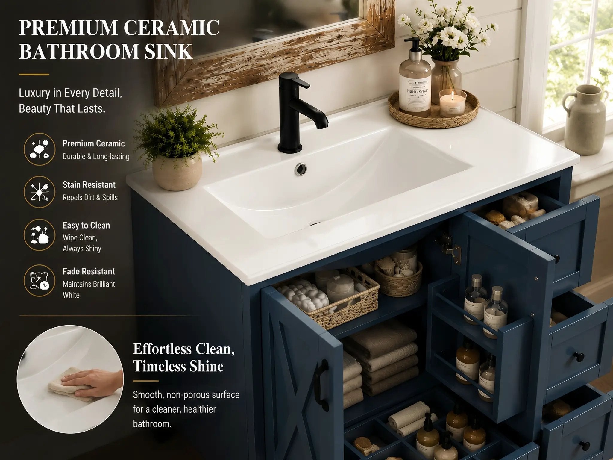 36 Inch Bathroom Vanity by HouseOfZazla