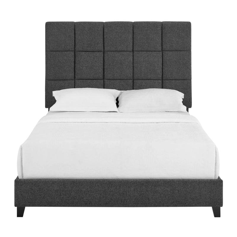 Squares Upholstered Headboard Platform Bed by Unique Piece Furniture
