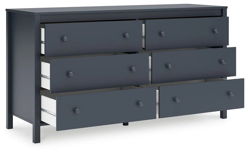 Simmenfort - Six Drawer Dresser - Navy Blue by Unique Piece Furniture