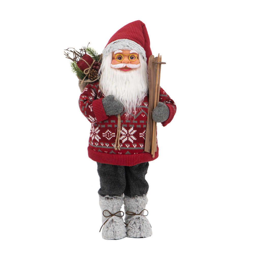 10.6X7.5X23.6" Standing Santa, photo 2 of 10