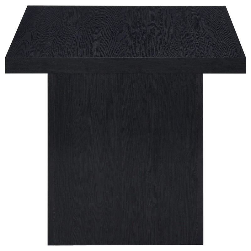 Max Square Engineered Laminate End Side Table Black by Unique Piece Furniture