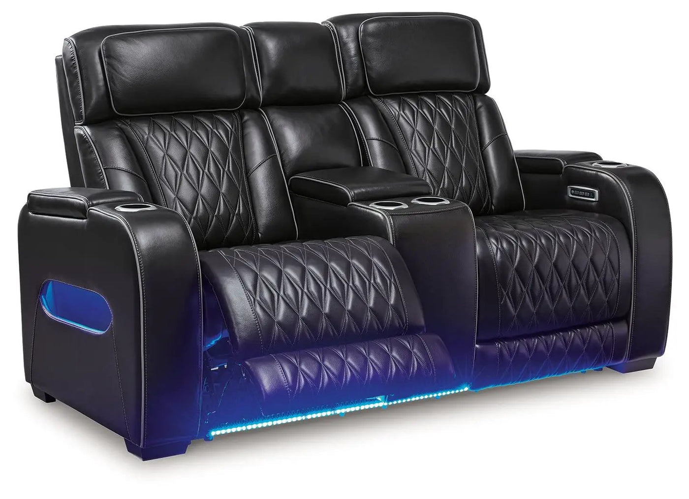 Boyington - Power Reclining Loveseat With Console/Adj Hdrst by Unique Piece Furniture